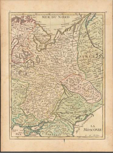 1767 moscovie mappa - moscovie, antica