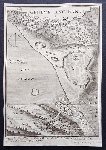 Antica mappa 1730 - ,