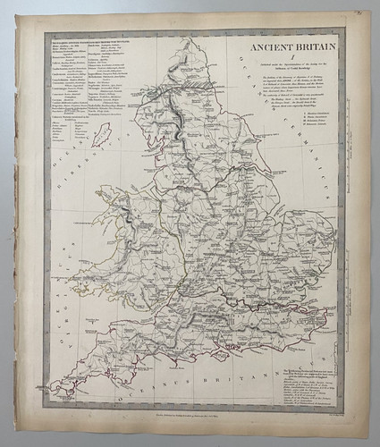 1844 mappe dell antica - mappe, britain