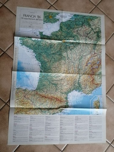 Cartina carta mappa - -, francia