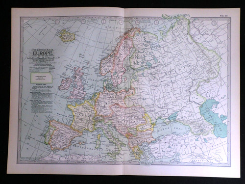 Europa edoardiana mappa - europa,