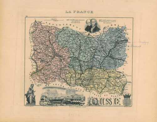 Mappa hauts france - di, hauts-de-france