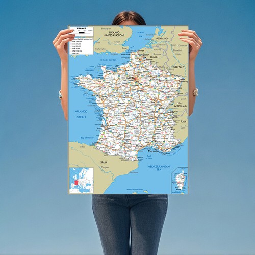 Mappa parete fisica - da, a1