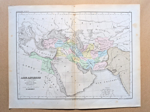 Antica mappa lingua - mappa, in