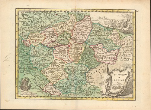 1767 regno boemia mappa - 1767, di