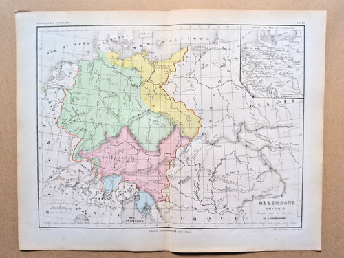 Antica mappa della - germania, in