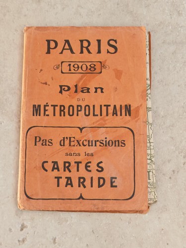 Taride paris 1908 plan - plan, du