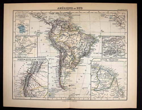 Antica mappa justus perthes - antica,