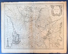 Mappa antica La Beauce Francia