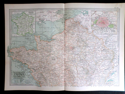 Mappa edoardiana della francia - edoardiana,