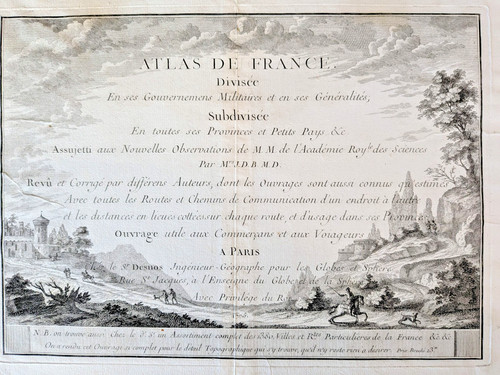 1775 desnos atlas - 1775, france