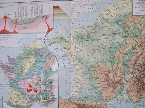 Francia mappa geologica - francia,