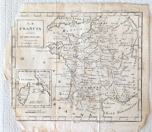 Mappa della francia - francia, divisa