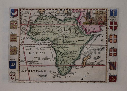 Una vera mappa antica africa - antica,