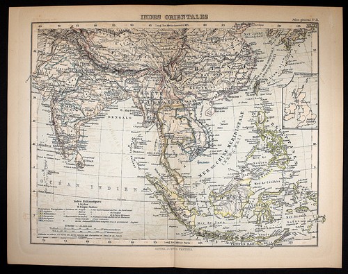 Antica mappa justus perthes - antica,