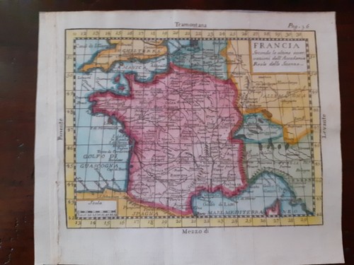 Cartina antica francia - cartina,