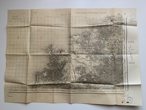 Antica mappa cartina - /,