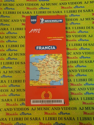 Cartina michelin 1998 francia - michelin,