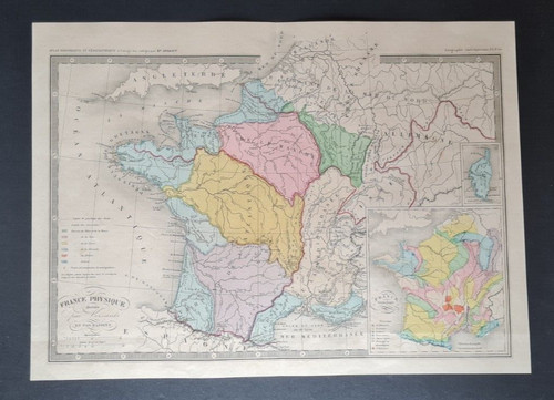 Mappa antica francia - -,