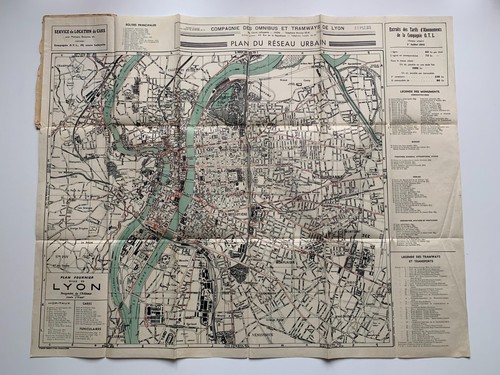 Antica mappa cartina urbana - mappa,