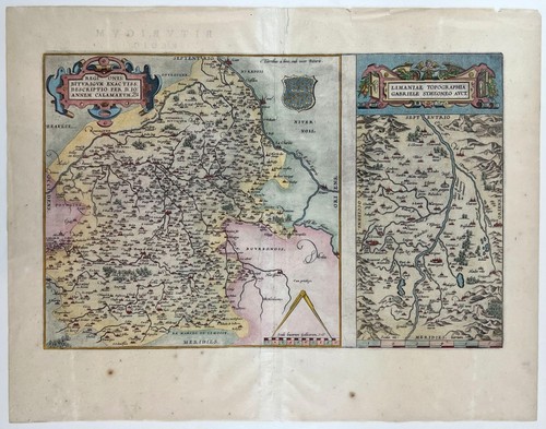 1573 mappa colorata a - 1573,