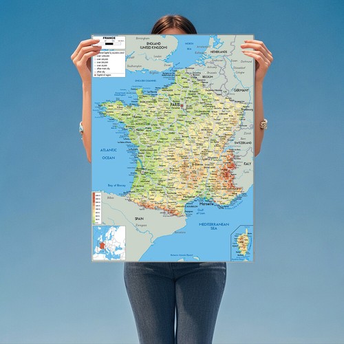 Mappa parete a3 della - a1, a2