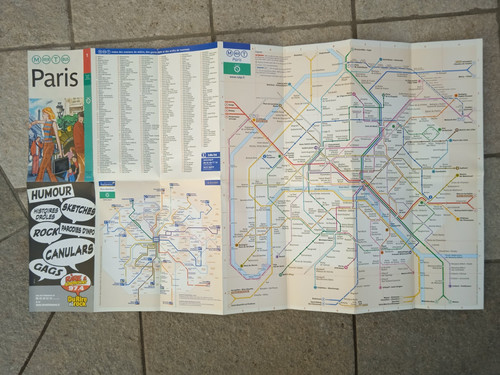 Cartina geografica paris 65 - di,