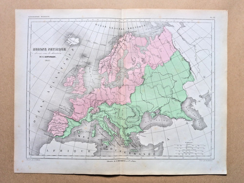 Antica mappa dell europa - mappa, dell'europa