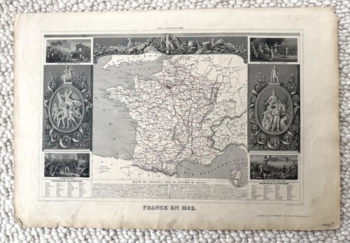 Bellissima mappa epoca della - bellissima, d'epoca